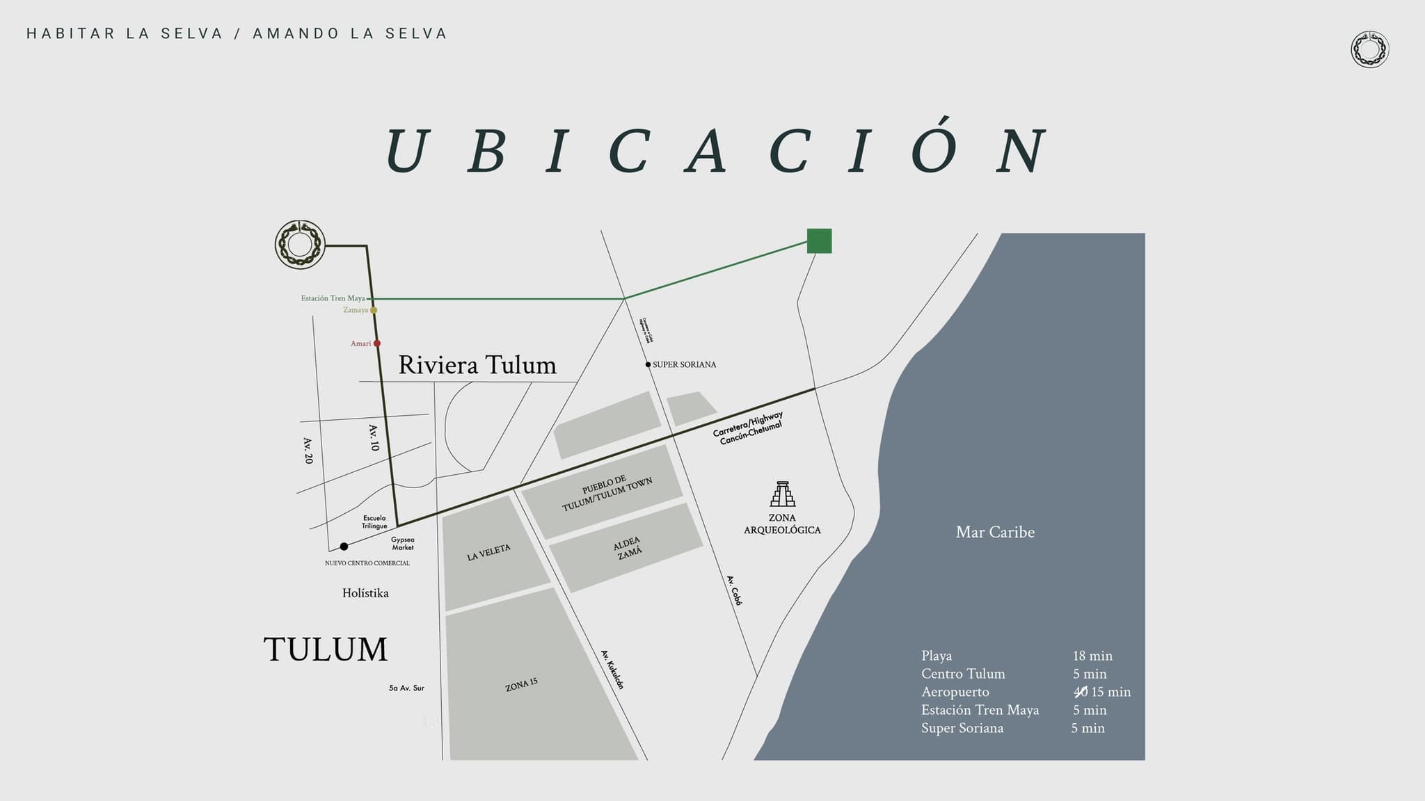 Selvarum's location in Tulum