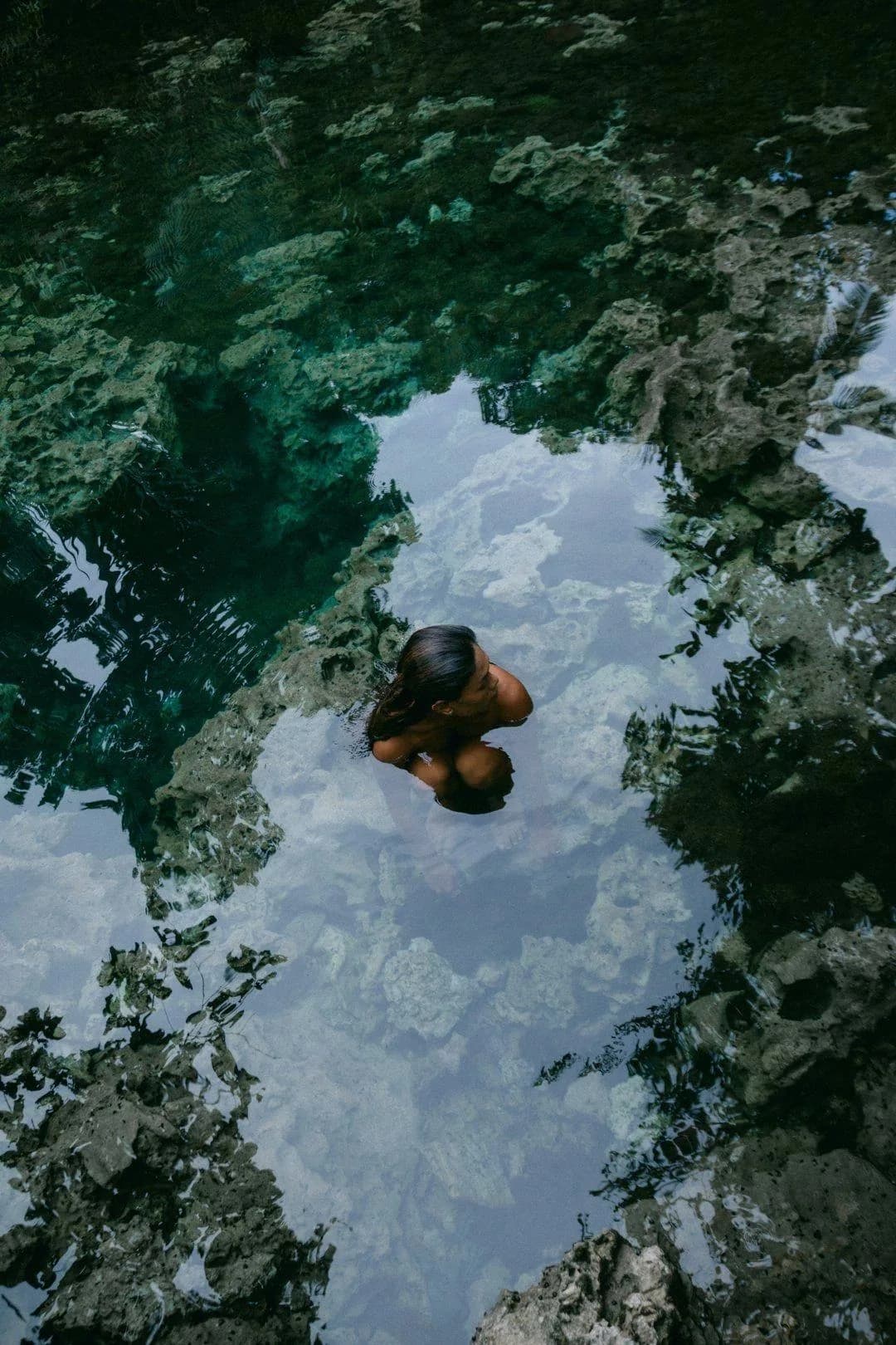 Aerial view of Selvarum's natural cenote